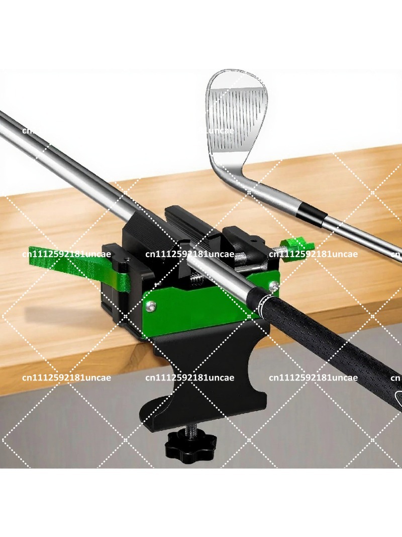Workshop Tools Bench - แคลมป์จับไม้กอล์ฟอะลูมิเนียม – เครื่องมือถอดและติดตั้งกริปใหม่, ที่ยึดก้านไม้กอล์ฟแบบติดตั้งบนโต๊ะสำหรับงานซ่อมที่บ้าน