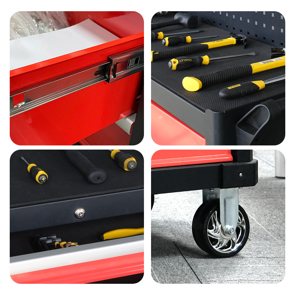 ตู้เก็บเครื่องมือโลหะแบบมีล้อเ - Tools Trolley For Workshop บทวิจารณ์และราคา