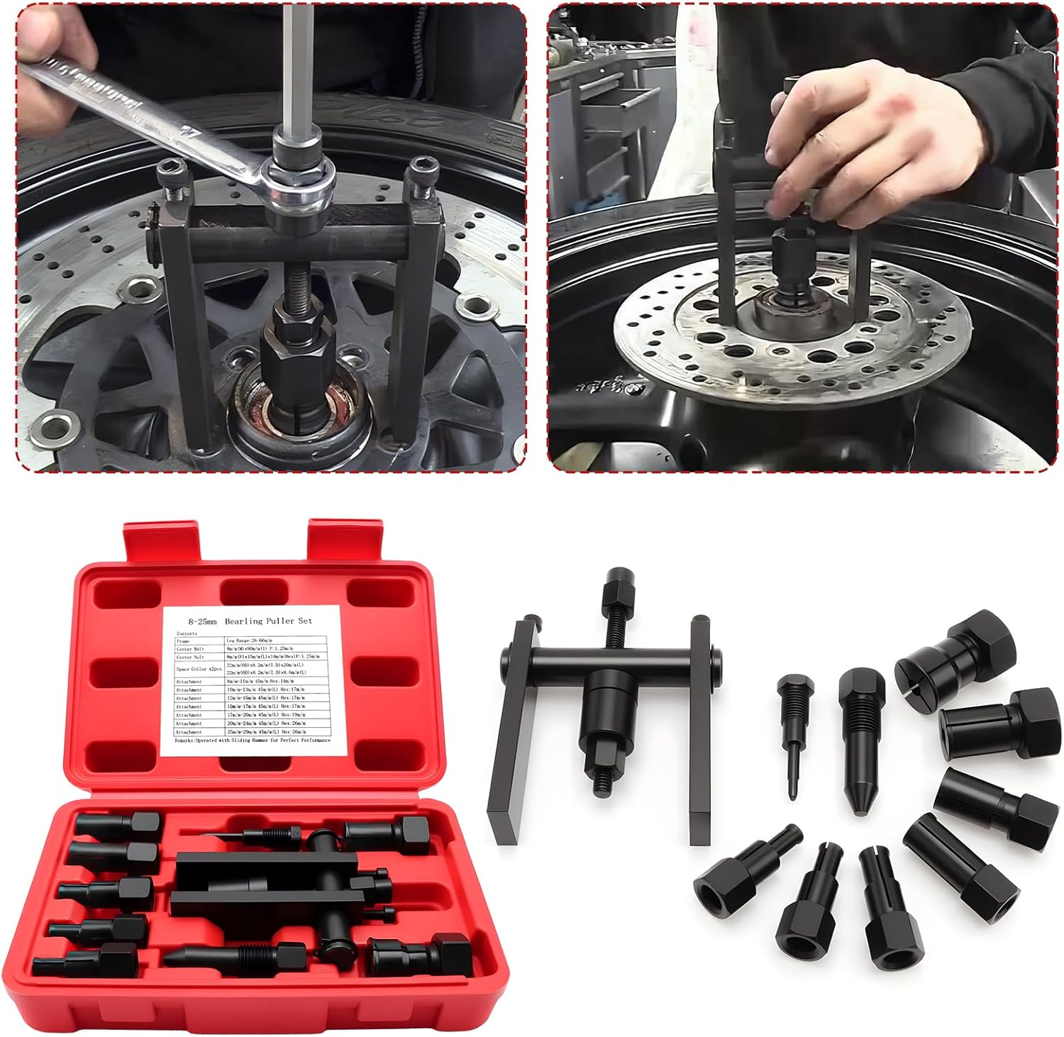 ชุดถอดลูกปืนมอเตอร์ไซค์ 10 ชิ้ - Maintenance Workshop Tools บทวิจารณ์และราคา