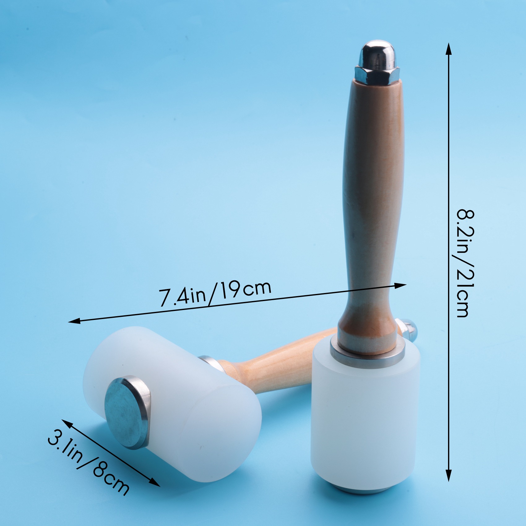 A84X-2 ชิ้น ค้อนแกะสลักหนัง ค้ - Mallet Wood Carving บทวิจารณ์และราคา