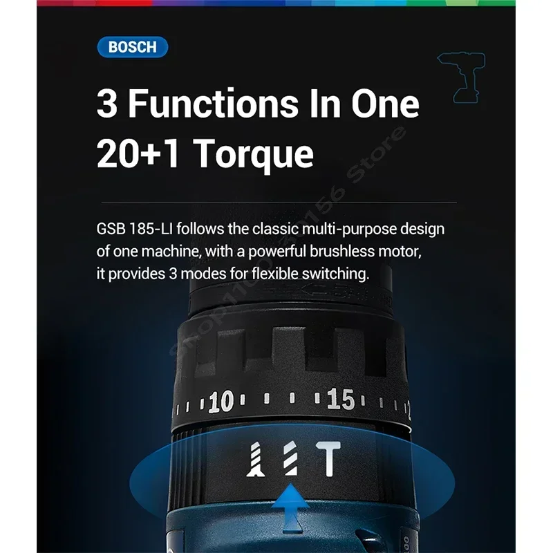 BOSCH GSB 185-LI สว่านกระแทกไร - Bosch Drill Gsb 18V บทวิจารณ์และราคา