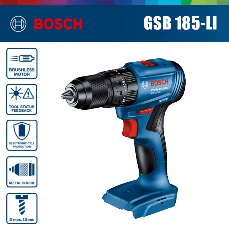 บ๊อช GSB 185-LI 18V สว่านกระแท - Bosch Drill Gsb 18V บทวิจารณ์และราคา