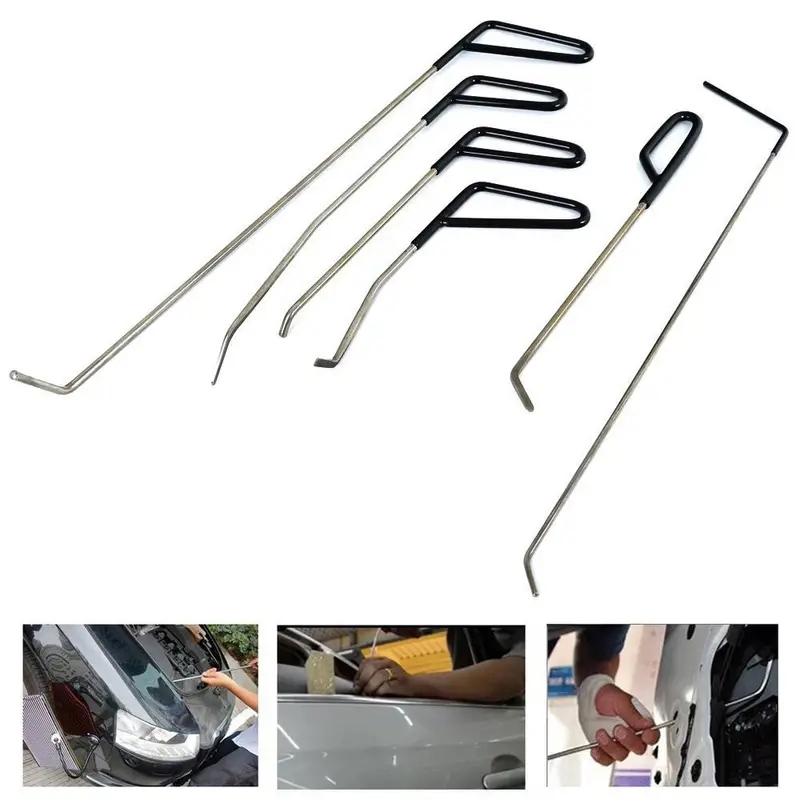 6pcs Car Dent PULLER Rod Hooks - Maintenance Workshop Tools บทวิจารณ์และราคา