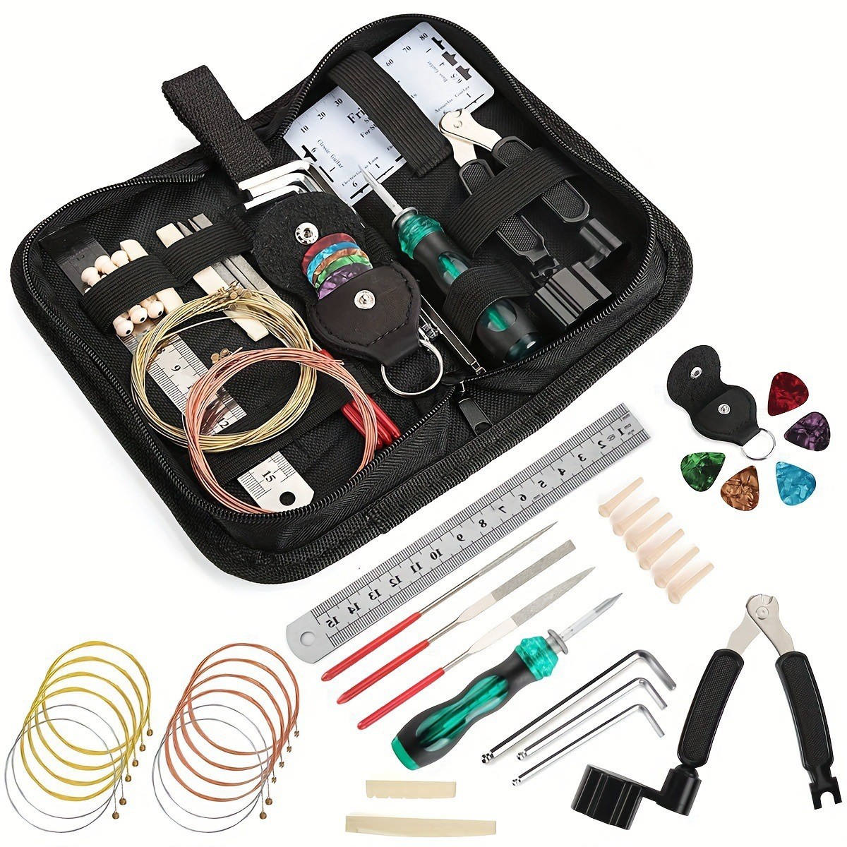 ชุดเครื่องมือซ่อมกีตาร์ 1 ชุด, - Maintenance Workshop Tools บทวิจารณ์และราคา