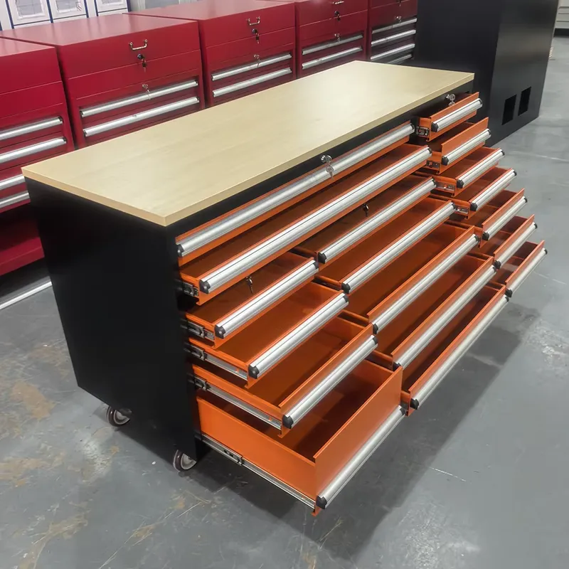 ตู้เครื่องมือแบบลิ้นชักปรับแต่ - Tools Trolley For Workshop บทวิจารณ์และราคา