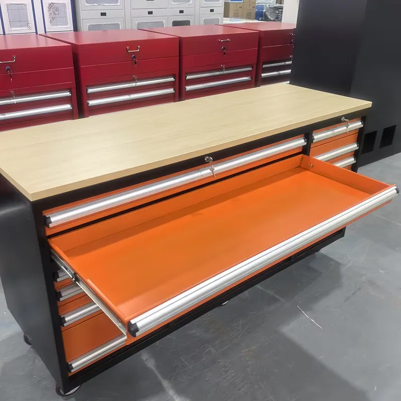 ตู้เครื่องมือแบบลิ้นชักปรับแต่ - Tools Trolley For Workshop บทวิจารณ์และราคา