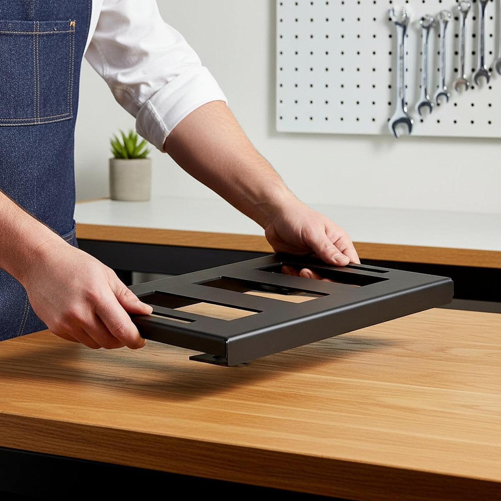 แผ่นยึดเหล็กสำหรับใส่กล่องเครื - Workshop Tools Bench บทวิจารณ์และราคา